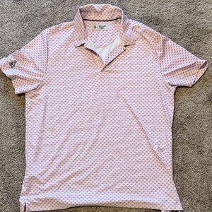 Original Penguin Pink Pattern Polo Shirt
